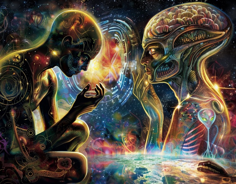 Can Anyone Contact Aliens Telepathically? An Alien and Human concentrate their thoughts.