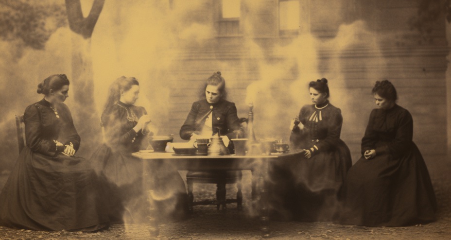 Ladies from The Victorian Era Spiritualism played a big role in early paranormal beliefs. 