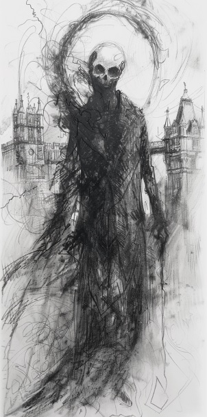 A ghost at the Tower of London.